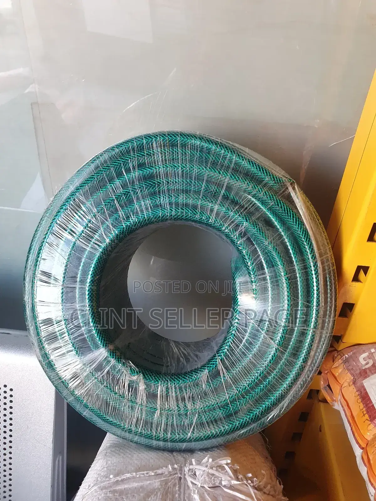 Green Braided Hose Pipe/ Hose Armor.