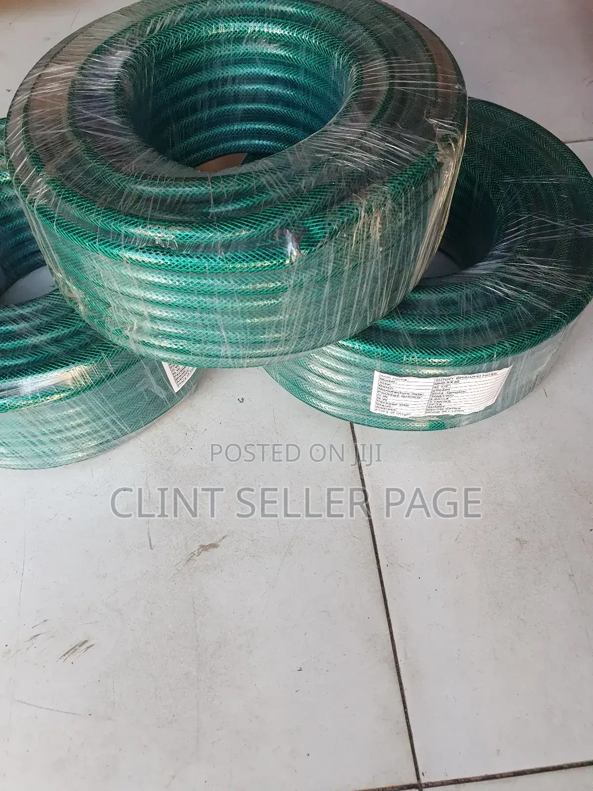 Green Braided Hose Pipe/ Hydra Braid.