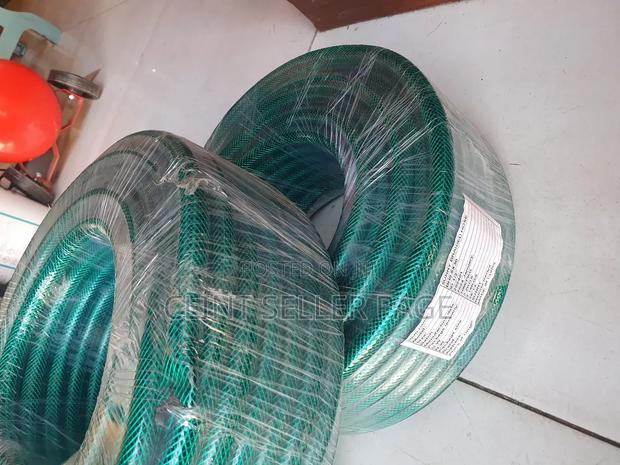 Green Braided Hose Pipe/ Flow Guard.