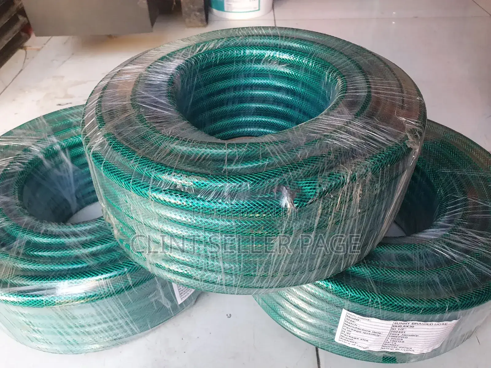 Green Braided Hose Pipe/ Pro Hose.