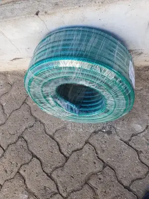 Green Braided Hose Pipe/ Steel Weave.
