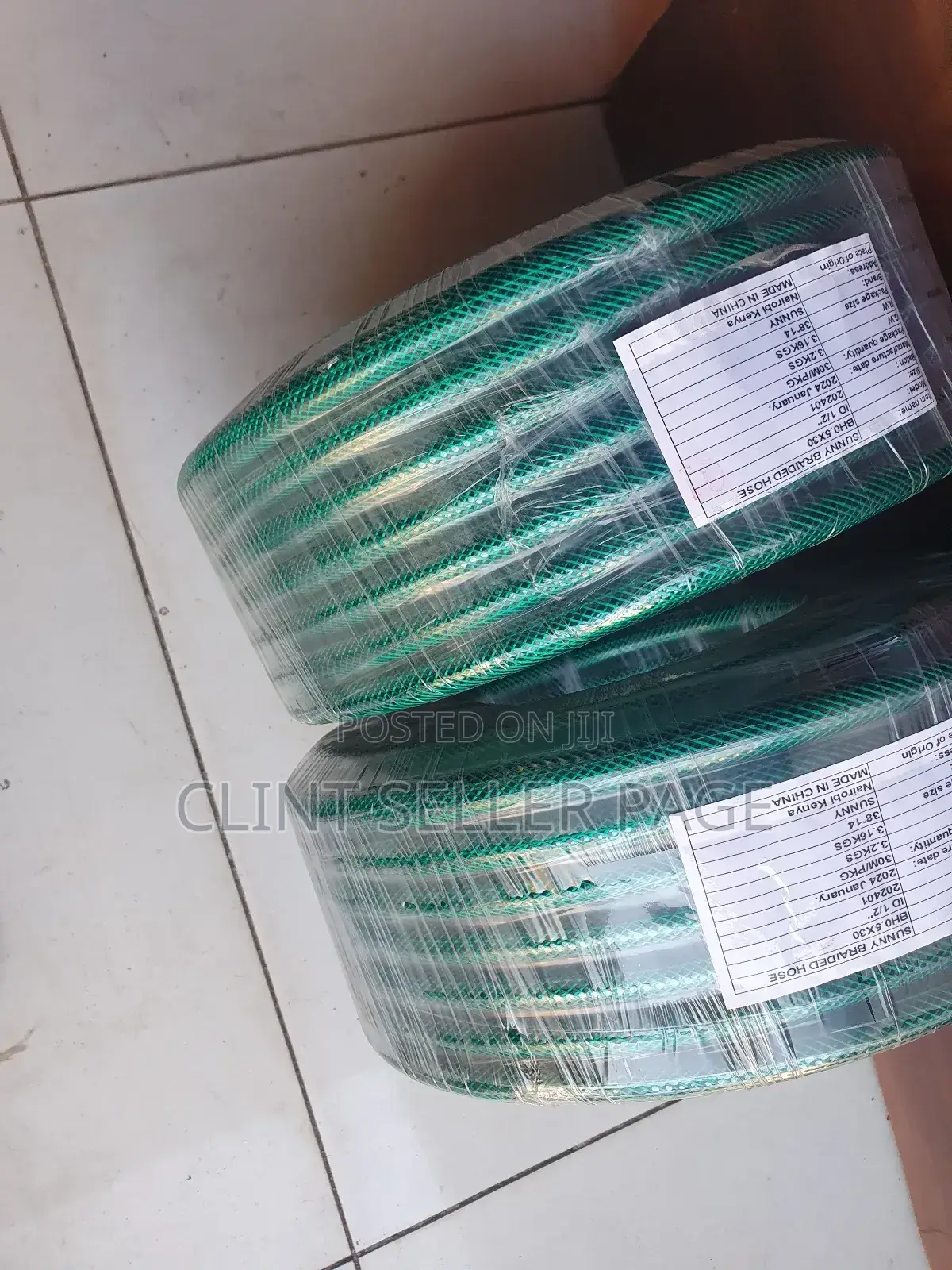 Green Braided Hose Pipe/ Hydra Weave.