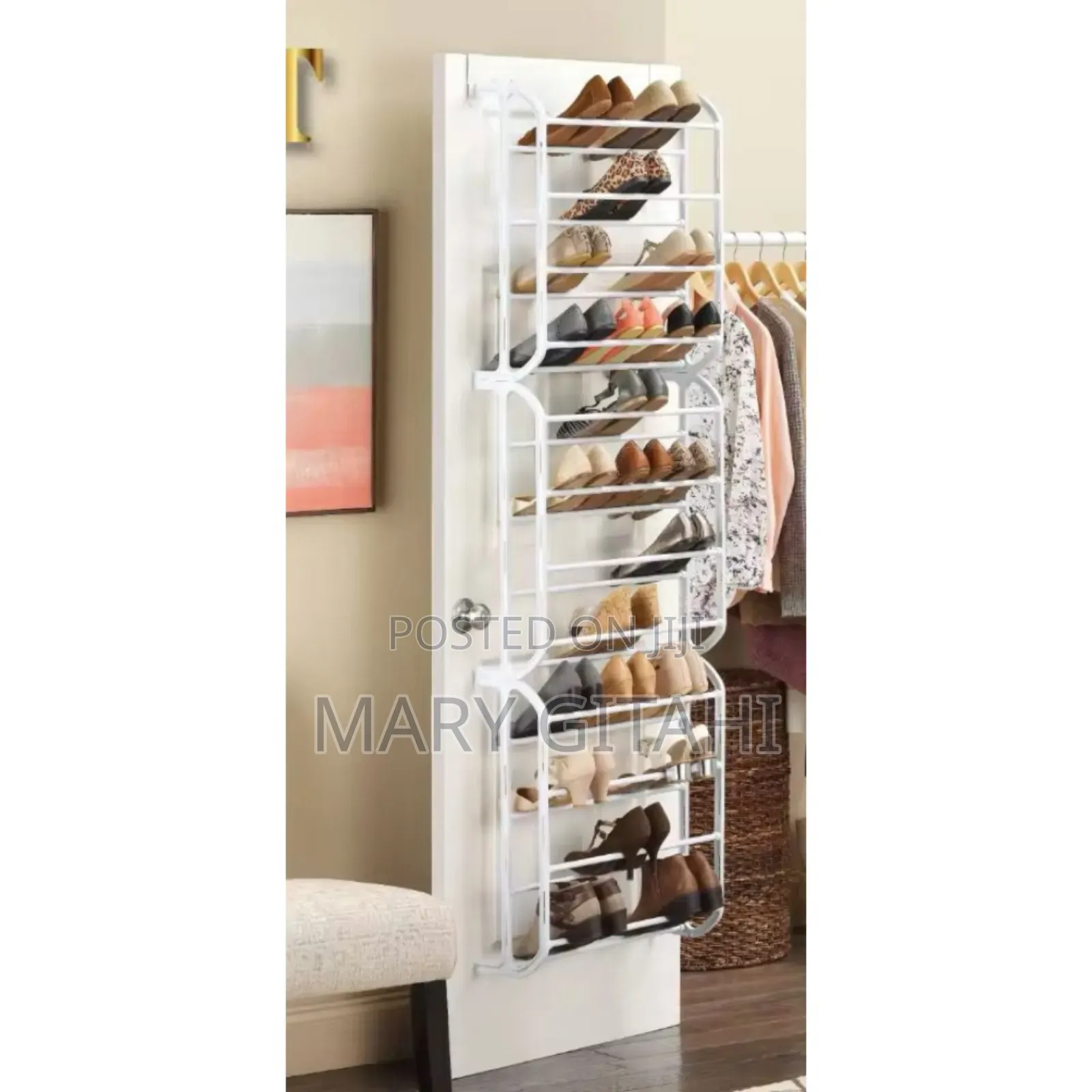 *36 Pairs Behind the Door Shoe Rack Now Available at 