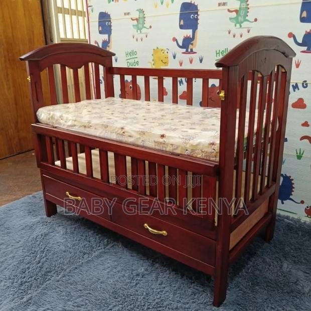 Mahogany Cot* Children's Cot*Kitanda*Cosleeper - main view