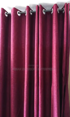 Plain Maroon Curtains