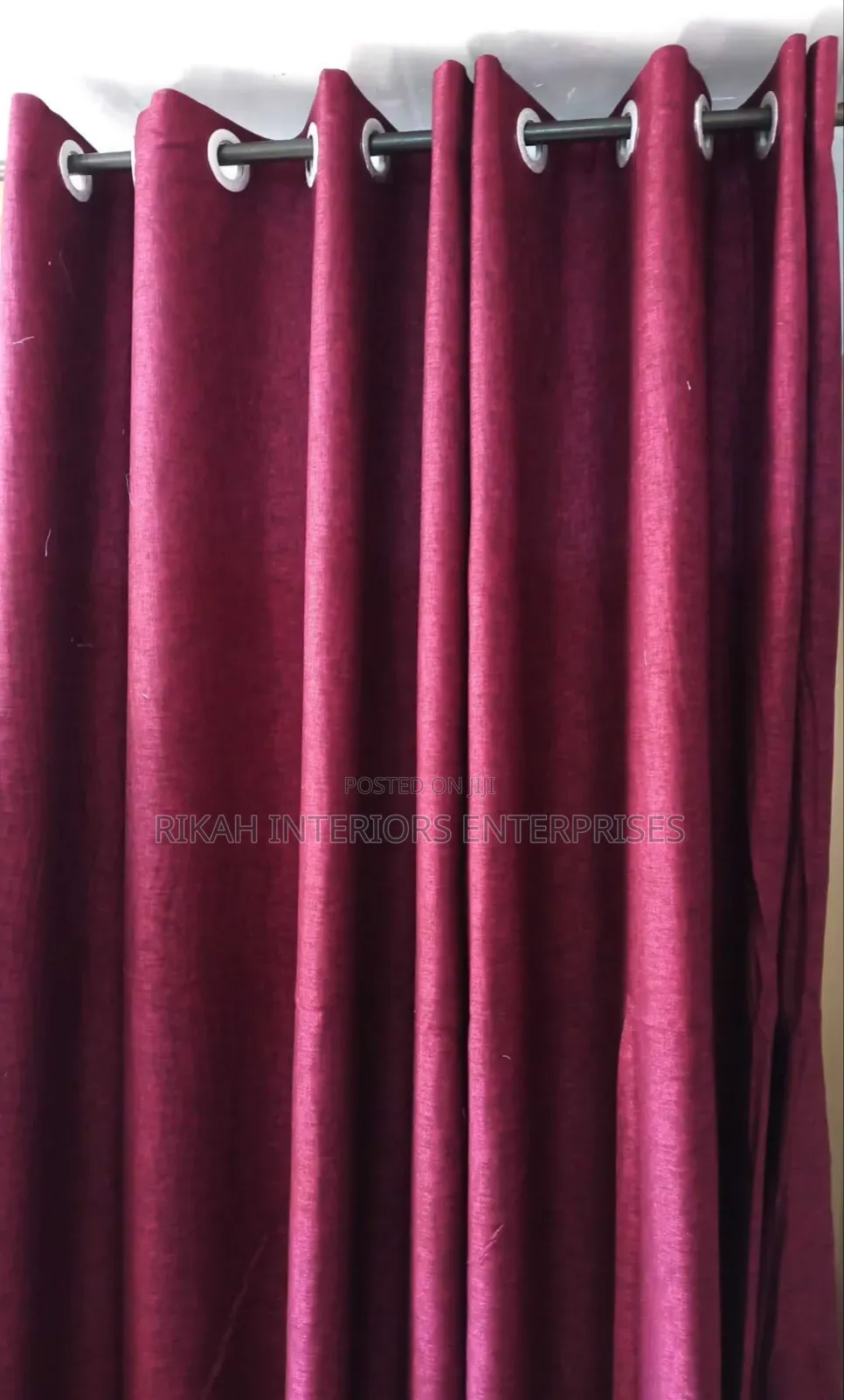 Plain Maroon Curtains