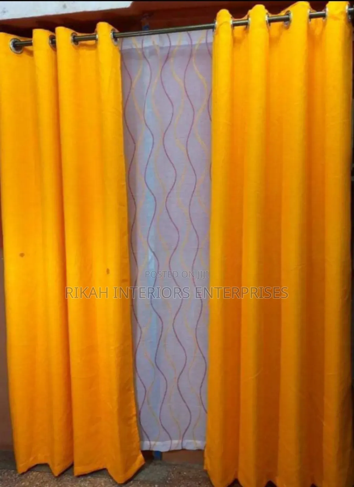Plain Yellow Curtains