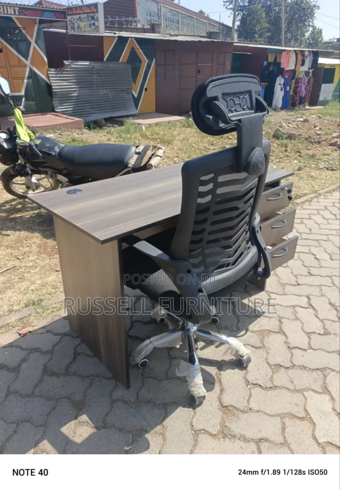 Office Desk Plus Headrest Chair