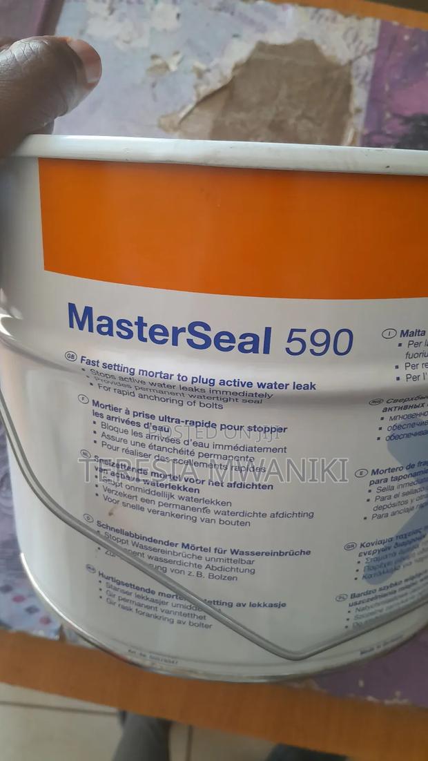 Masterseal 590, Fast Setting  Mortar For Active  Water Leak. - thumbnail 3