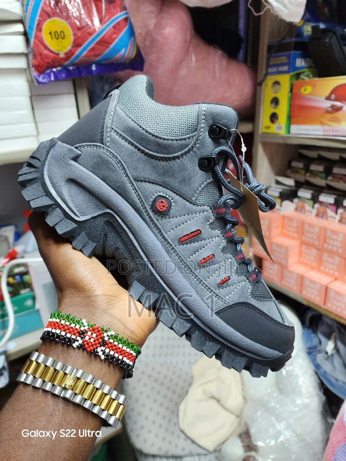 Grey Skyview Hiking Boots