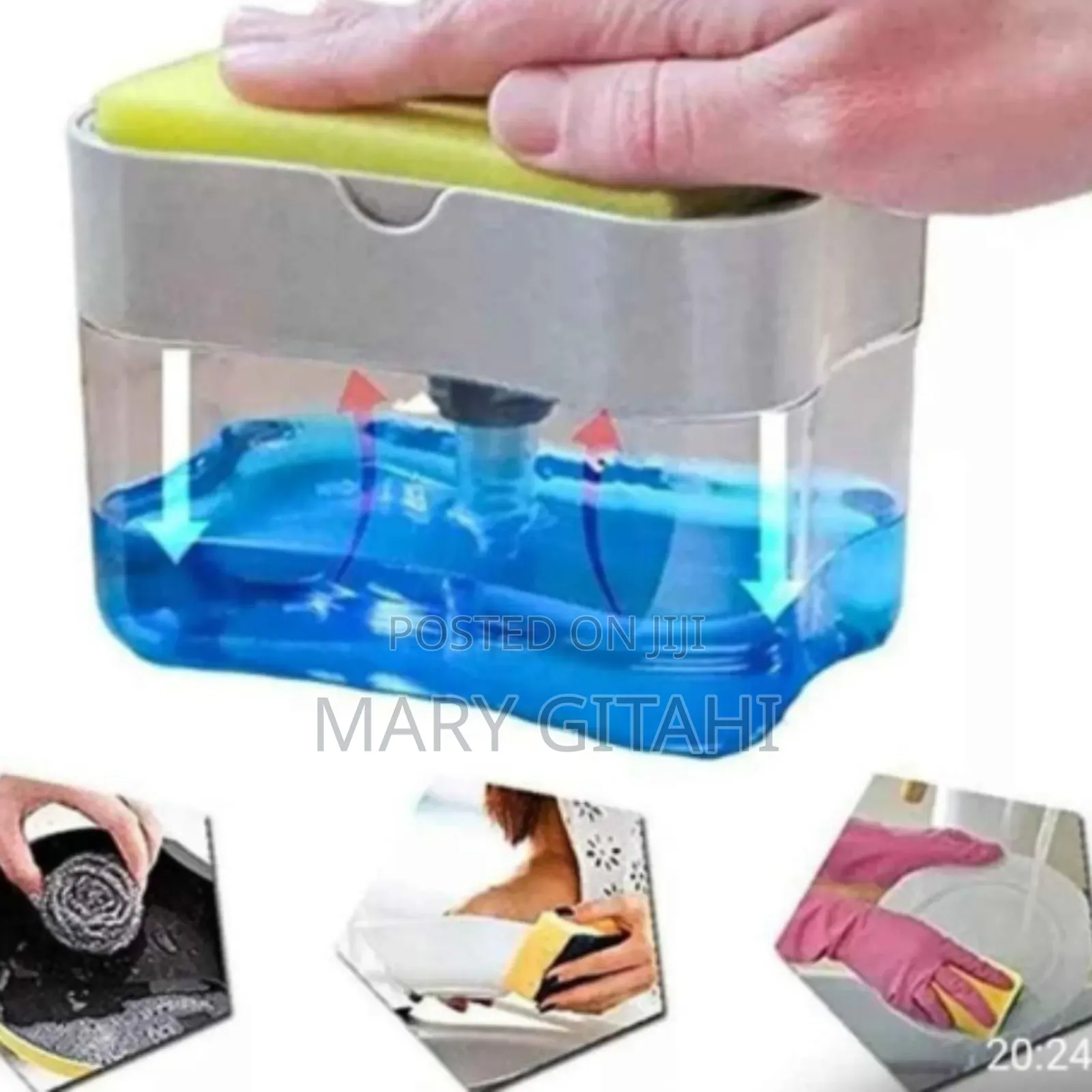 Soap Pump Sponge Caddy at 
