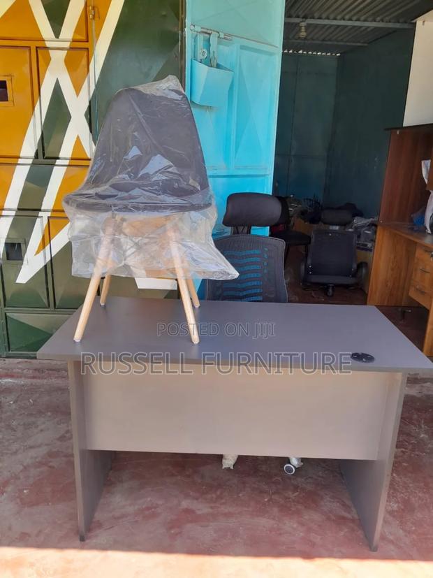 Black Eames Study Desk - main view