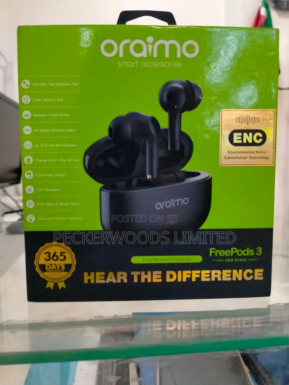 Oraimo Free Pods Lite 40 Hours Playtime Heavy Bass Earbuds
