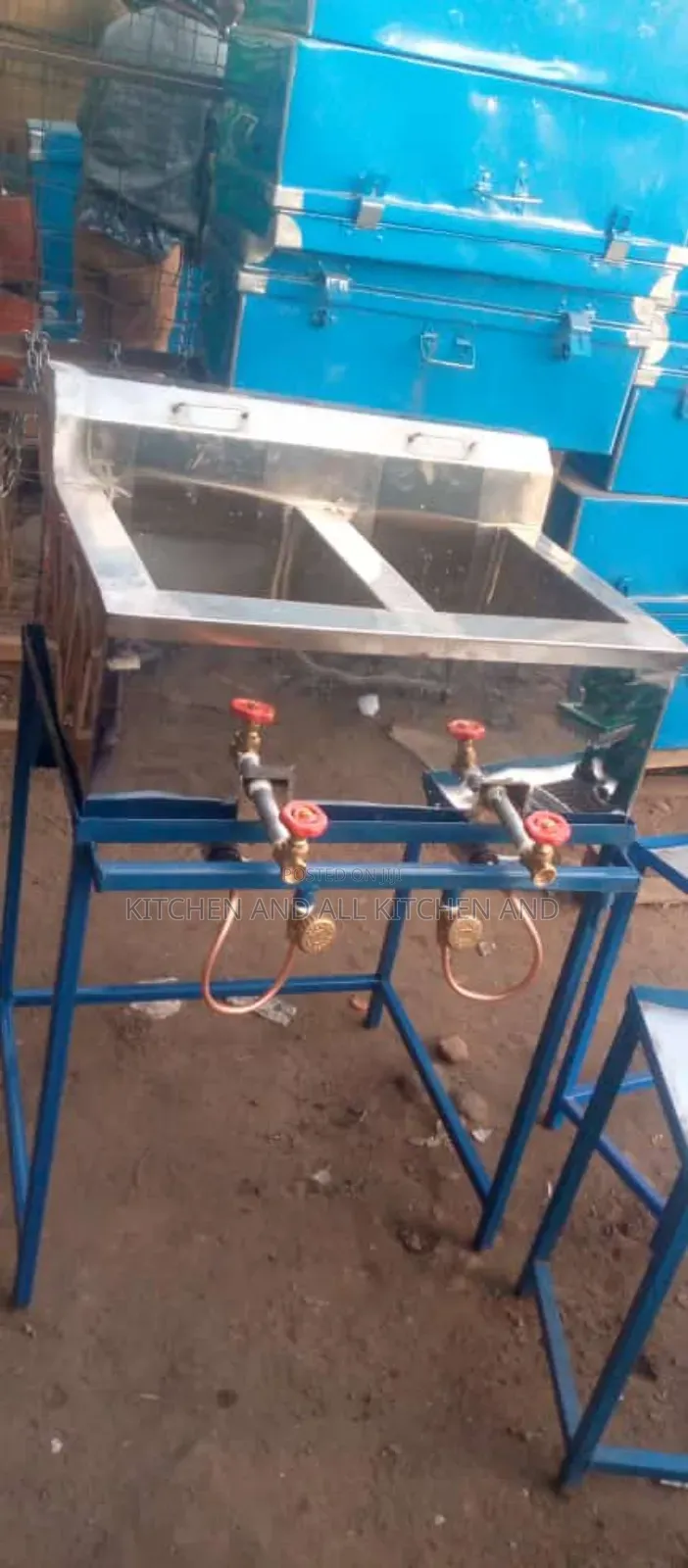Double Gas Deep Fryer