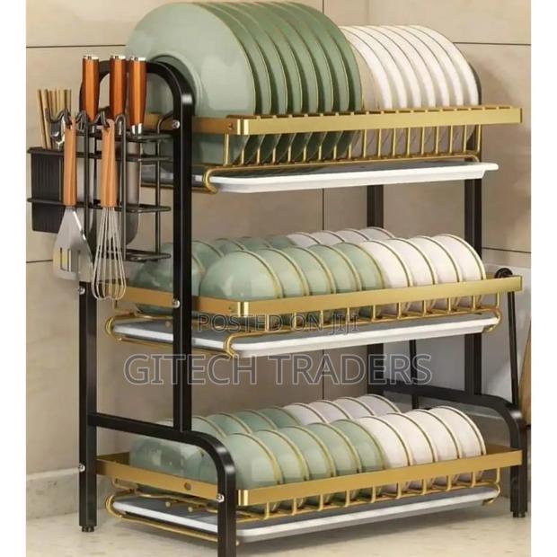 Golden Dishrack 3 Layer