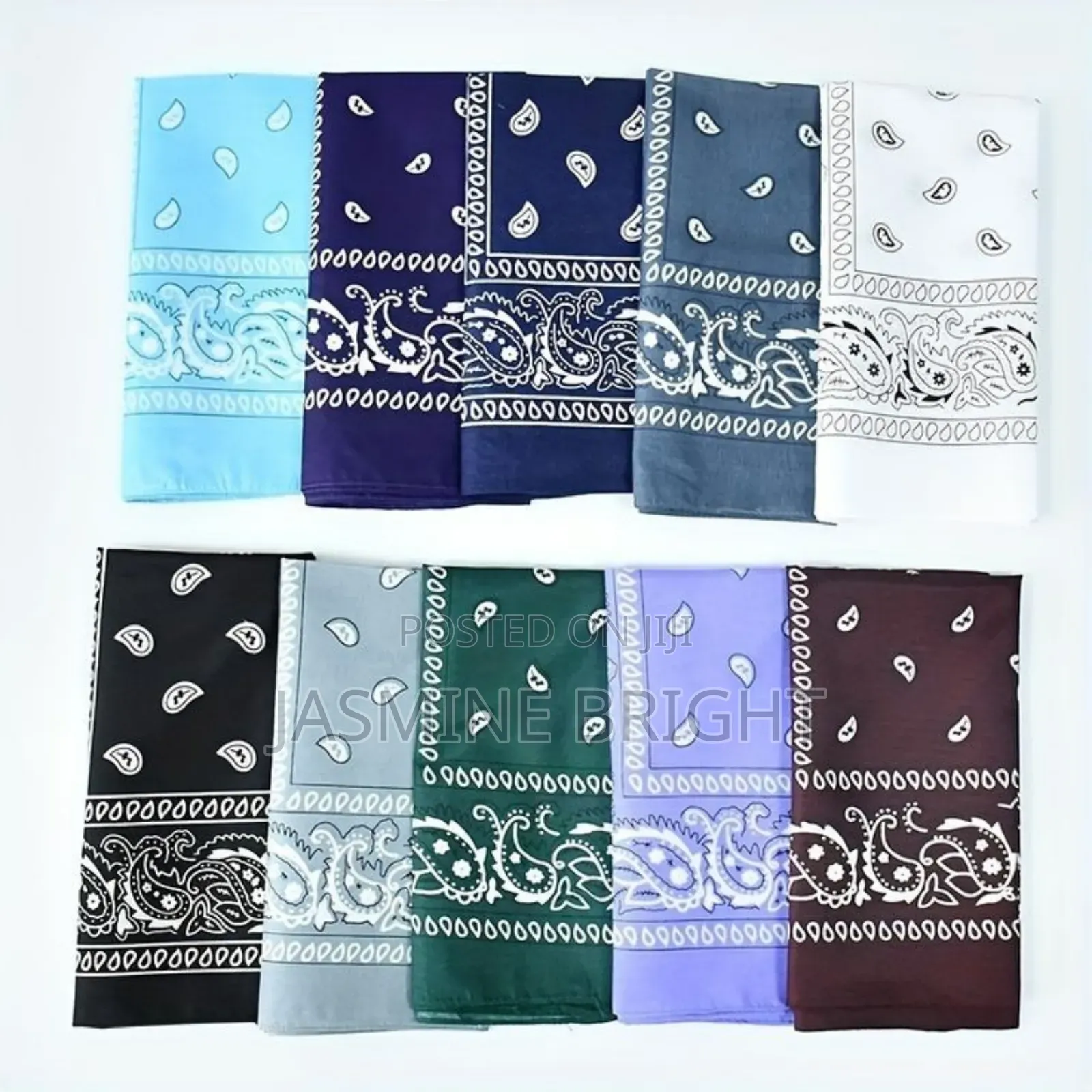 Both Polyester and Cotton Bandanas