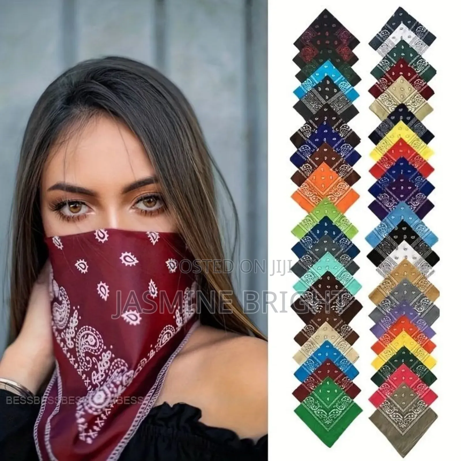 Both Polyester and Cotton Bandanas