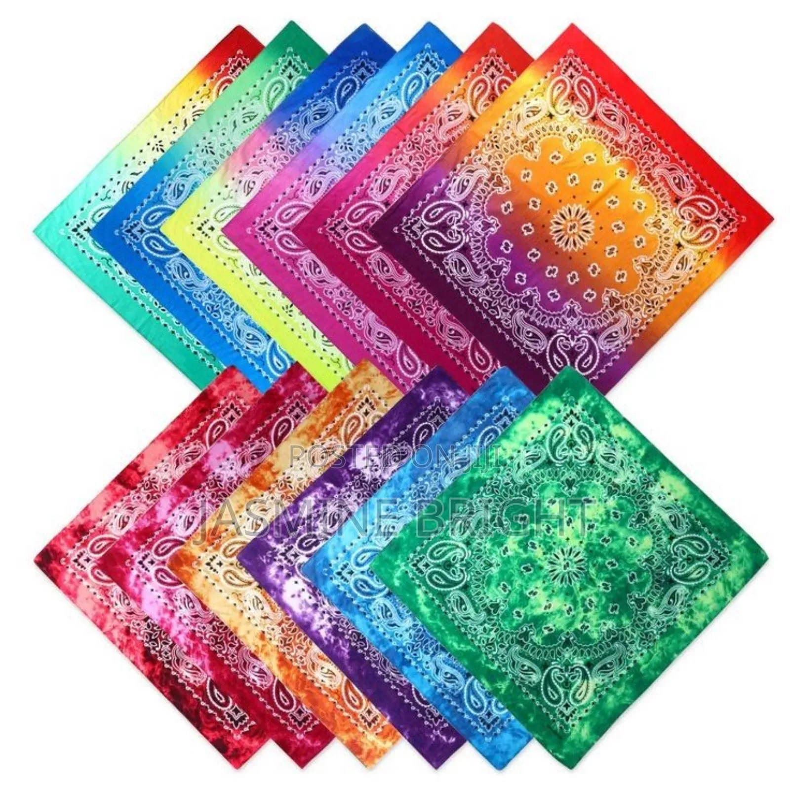 Both Polyester and Cotton Bandanas