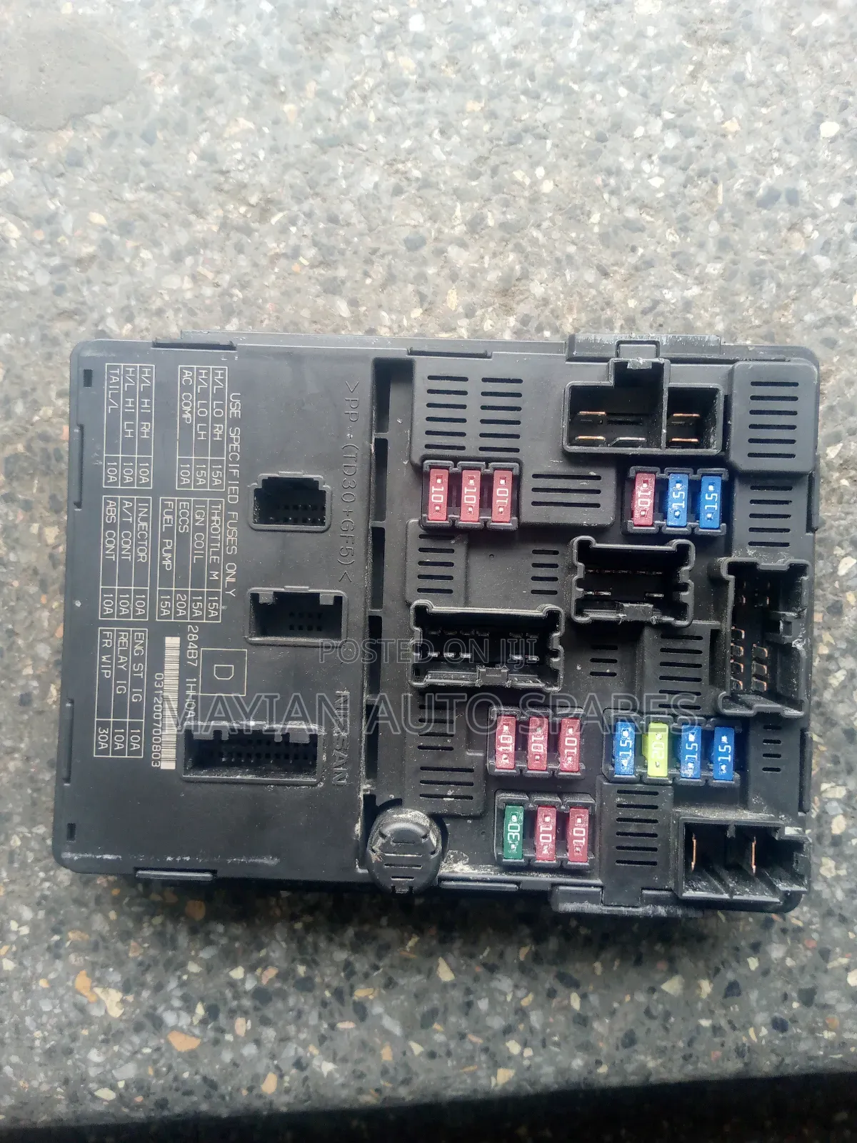 Engine Control Fusebox for Nissan Note E12.