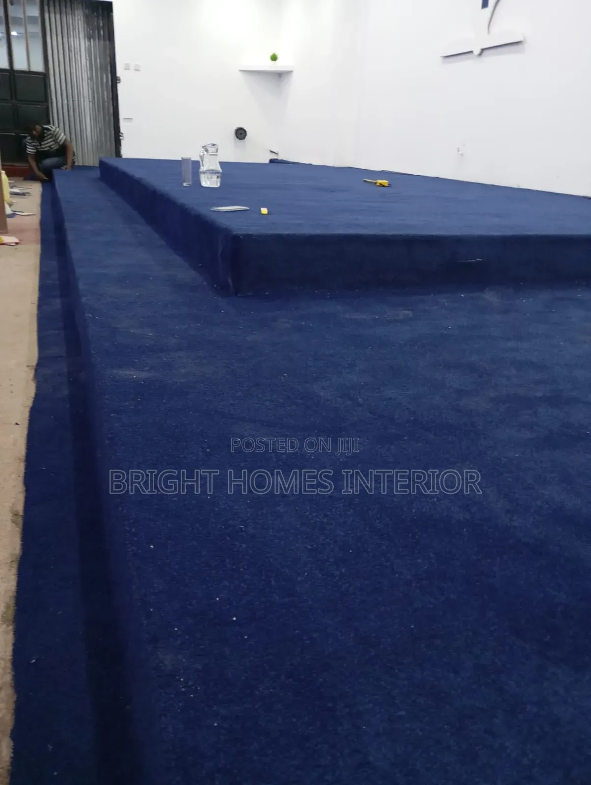 Church Navy Blue Carpet Available