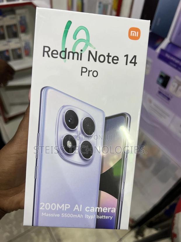 New Xiaomi Redmi Note 14 Pro 256 GB Black - main view