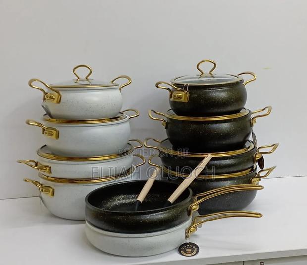 11 Pc Marble Granite Cook Ware Set
New Model - thumbnail 2