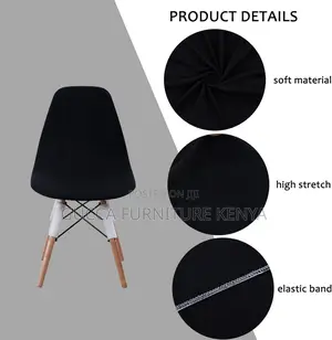 Home Chairs: Black Eames Plastic Home Modern Dining Chair