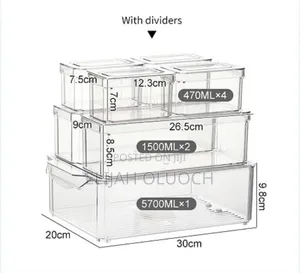 7pc Set Stackable Storage Box