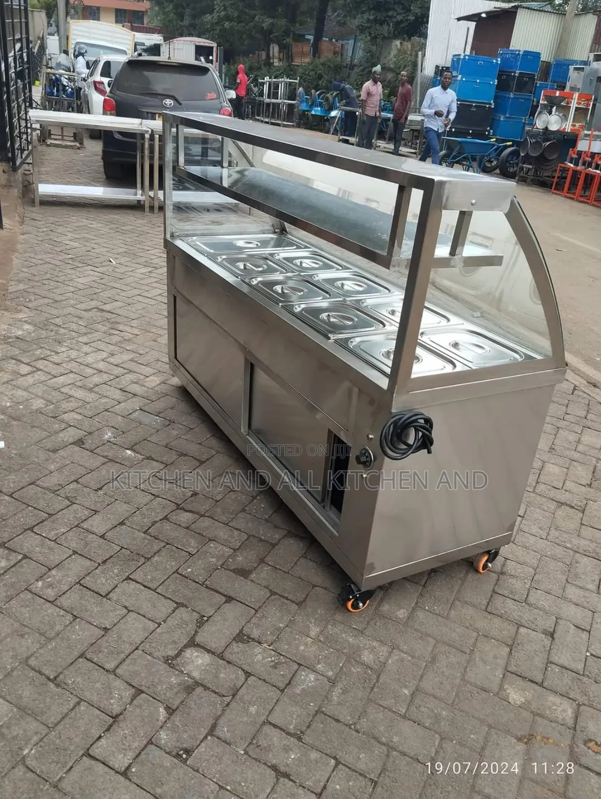 Food Warmer Display With Overshelf