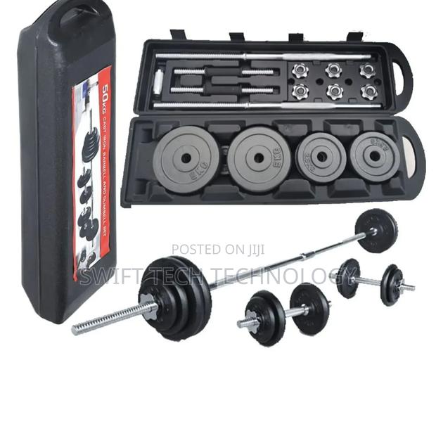 Dumbell 50kg York Barbell With Casé.