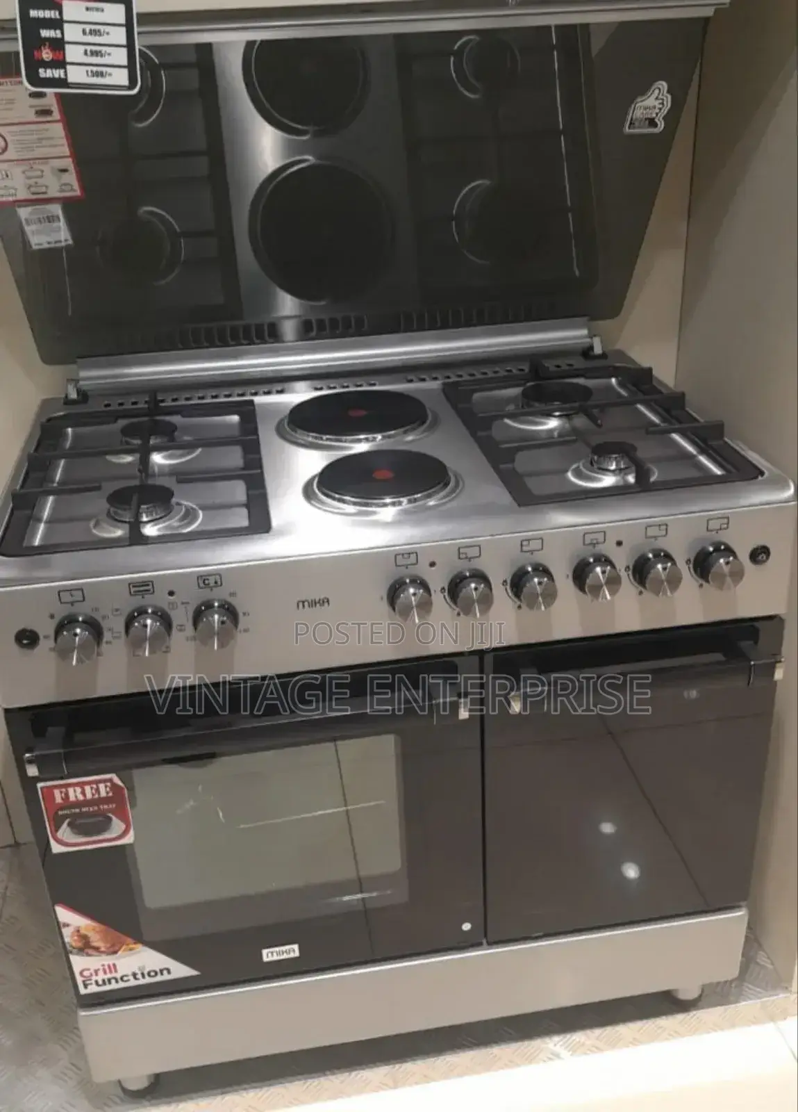 60*90 Mika 4+2 Free Standing Cooker