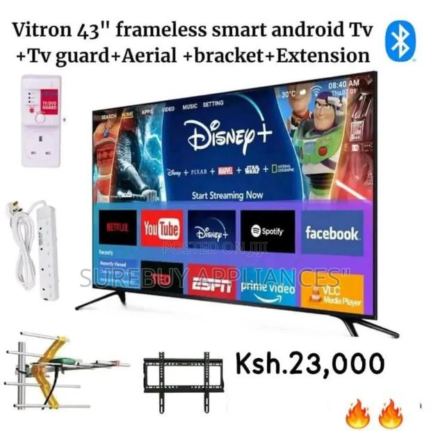 Vitron 43" Smart Android Frameless Bt - main view