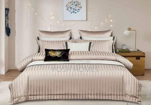 Cream White Satin Duvet Cover Set
