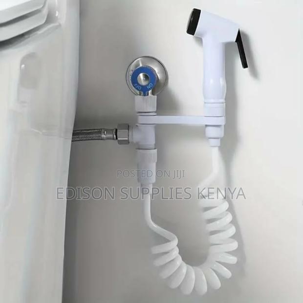 Arabic Shower White Bidet Spray Plastic With T - Junction - main view