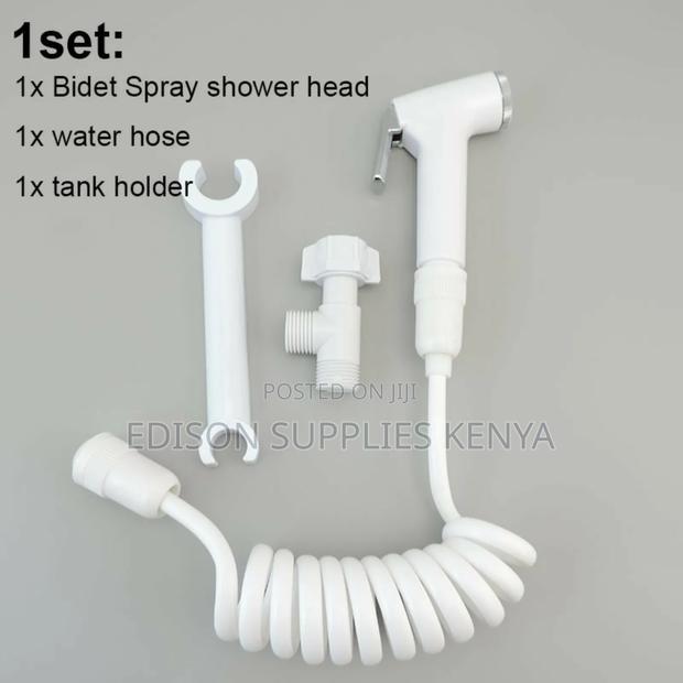 Arabic Shower White Bidet Spray Plastic With T - Junction - thumbnail 2