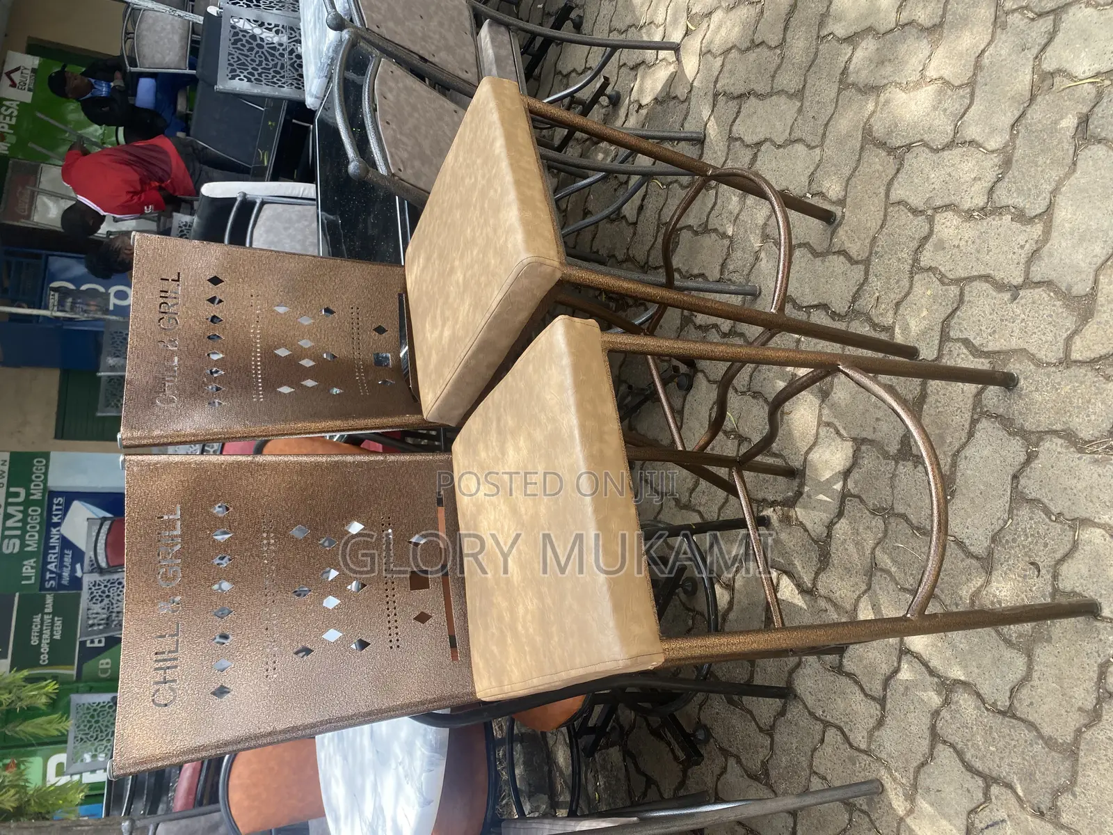 Brown Mabati Restaurants and Bars Chairs