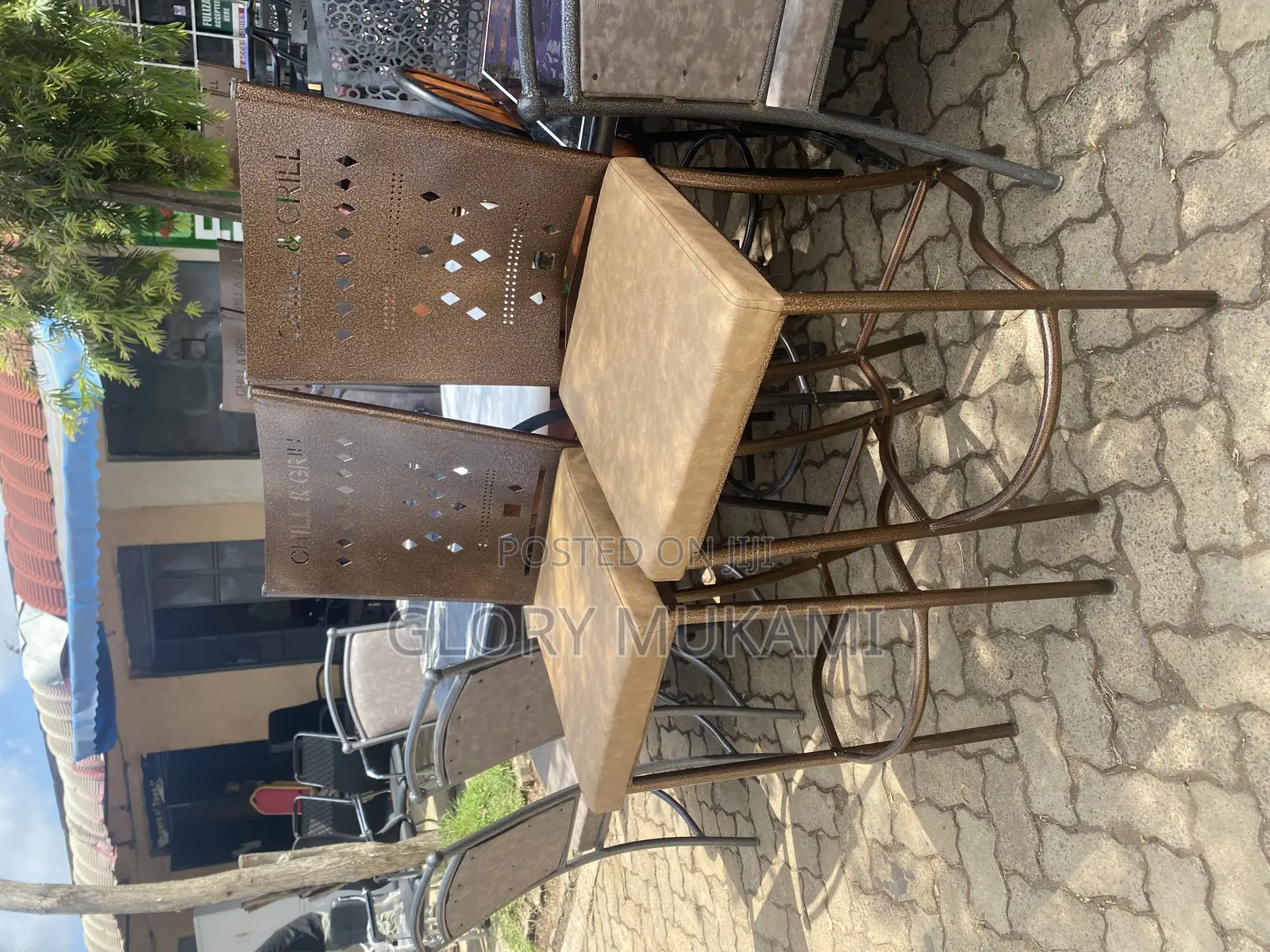 Brown Mabati Restaurants and Bars Chairs