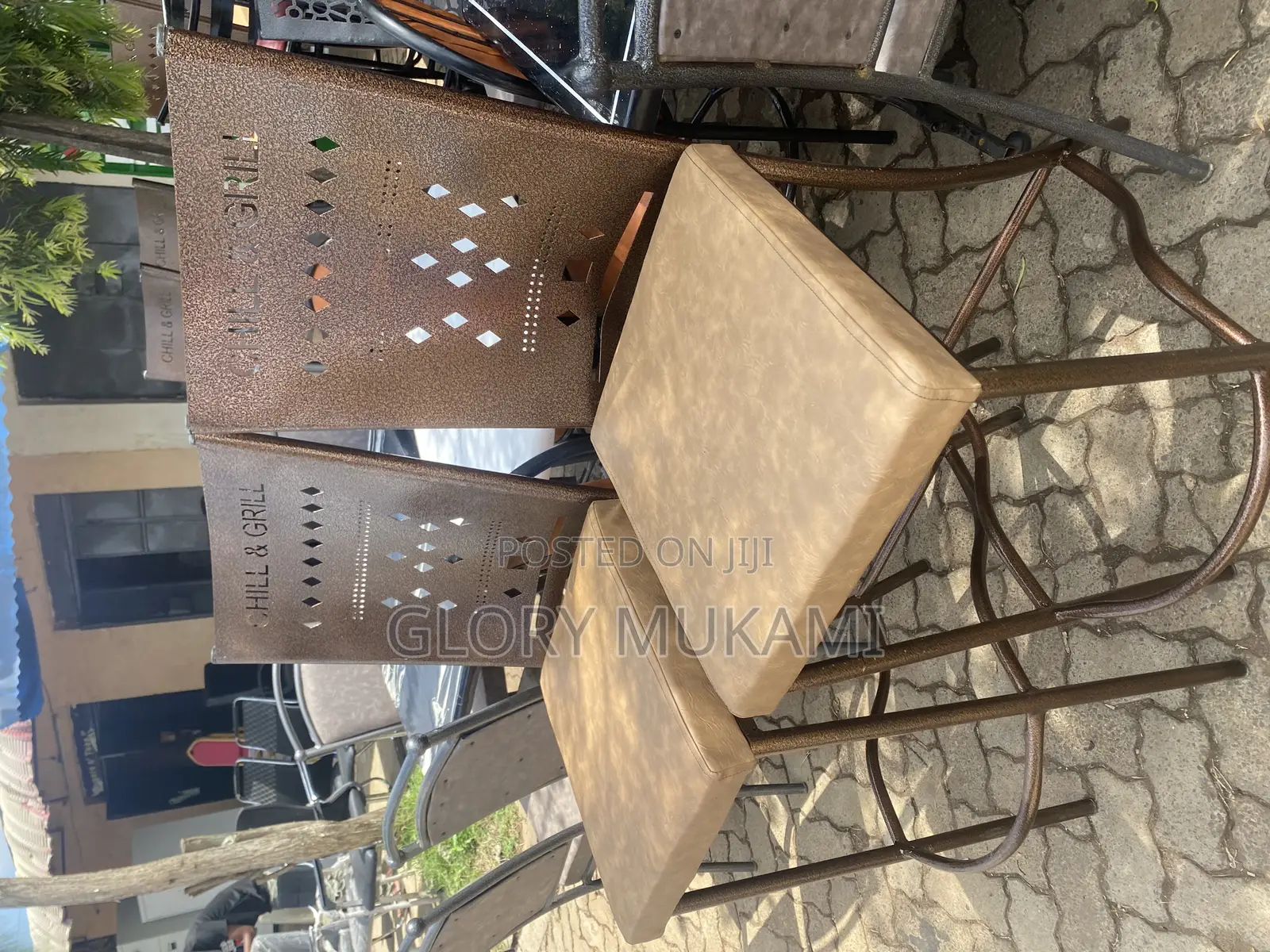 Brown Mabati Restaurants and Bars Chairs