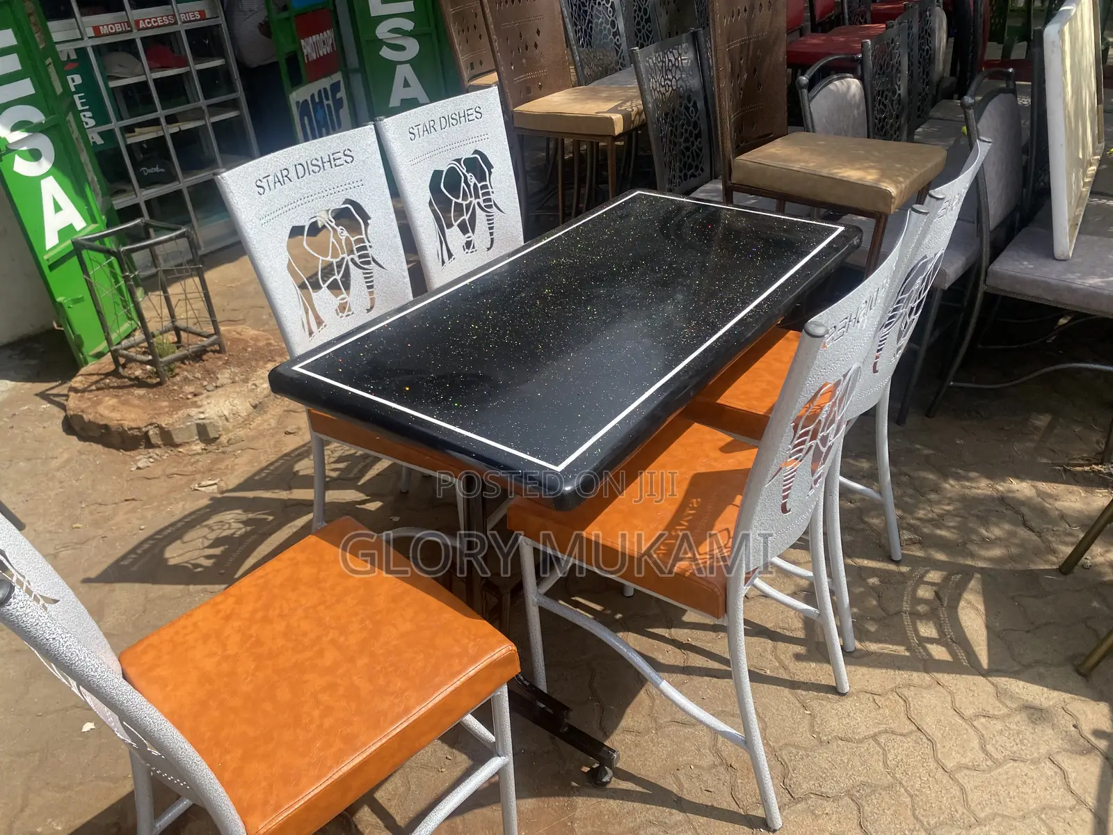 Mabati Restaurant Chairs and Table