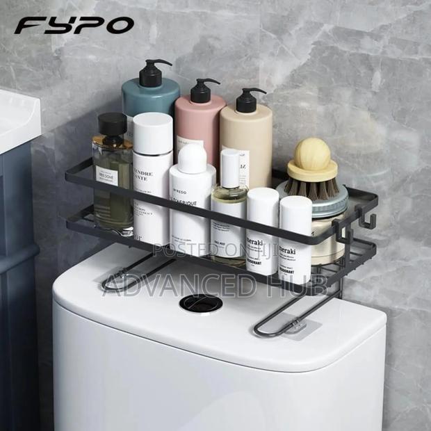 Over the Toilet Rack With Hooks - thumbnail 4