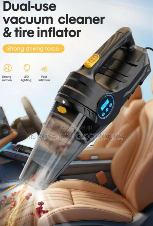 Portable Car Tyre Inflator and Vacuum Cleaner