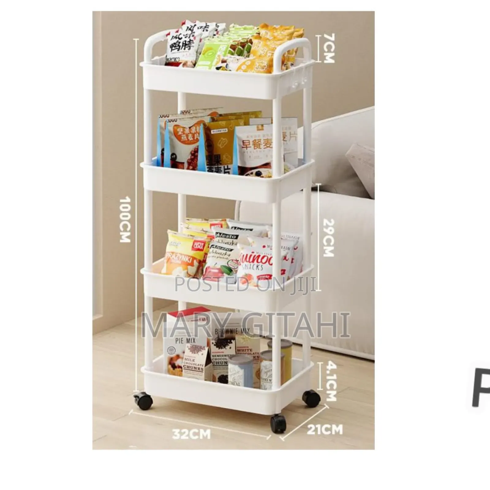 4 Layer Plastic Storage Rack
