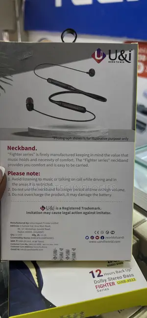 U I Wireless Neckband Uinb-4833