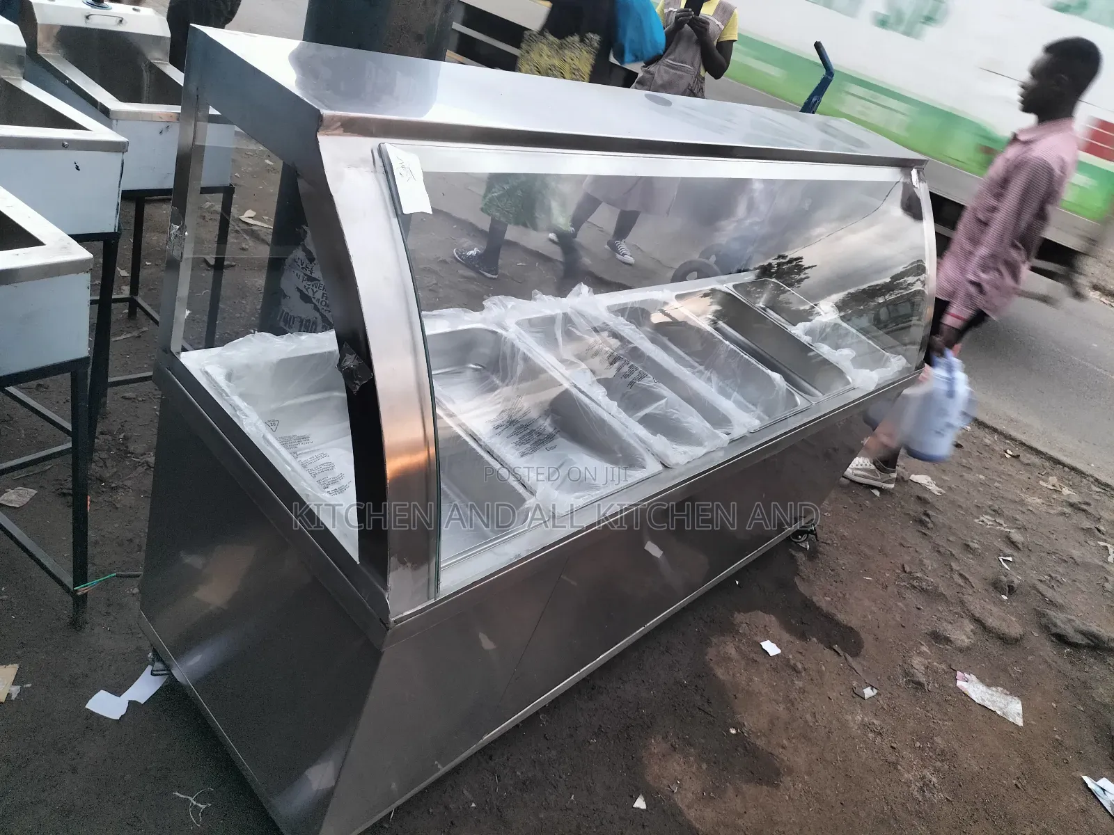 Food Warmer Display With Overshelf
