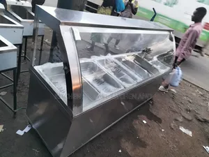 Food Warmer Display With Overshelf