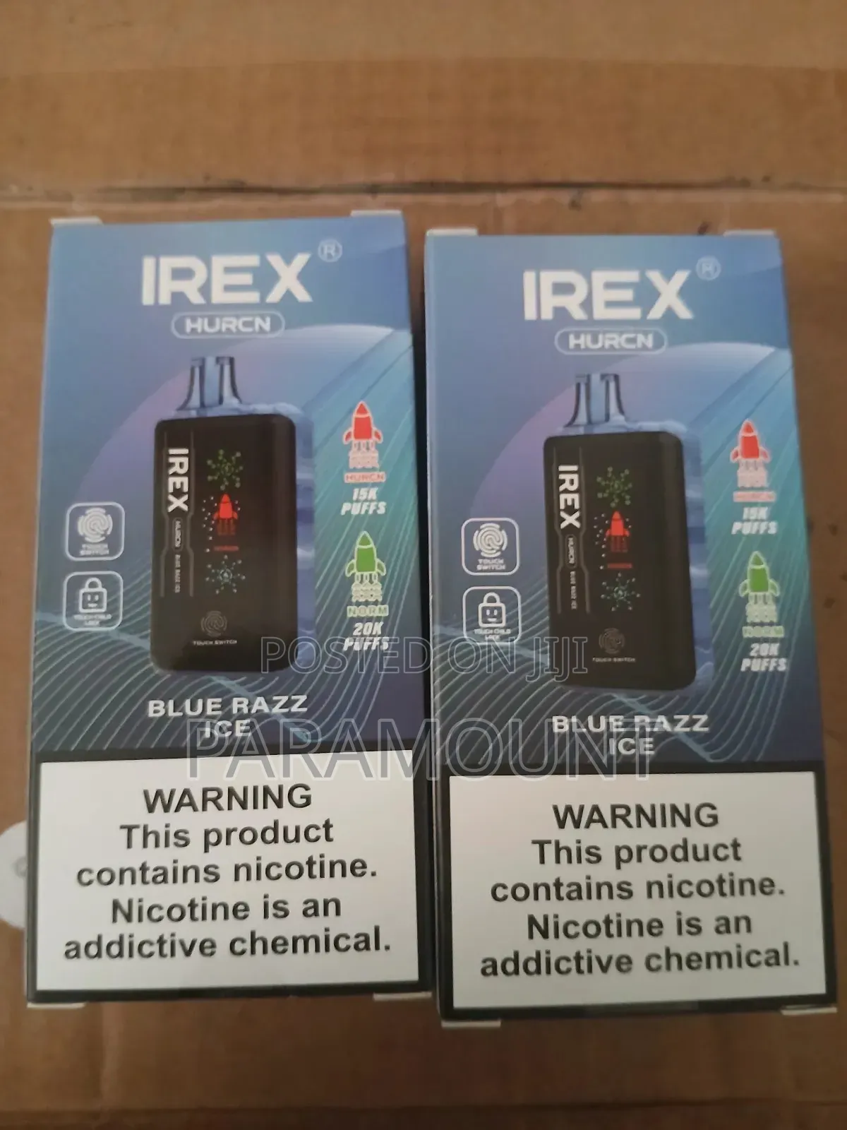 Blue Razz Ice. 20 K Puffs Rechargeable Vape