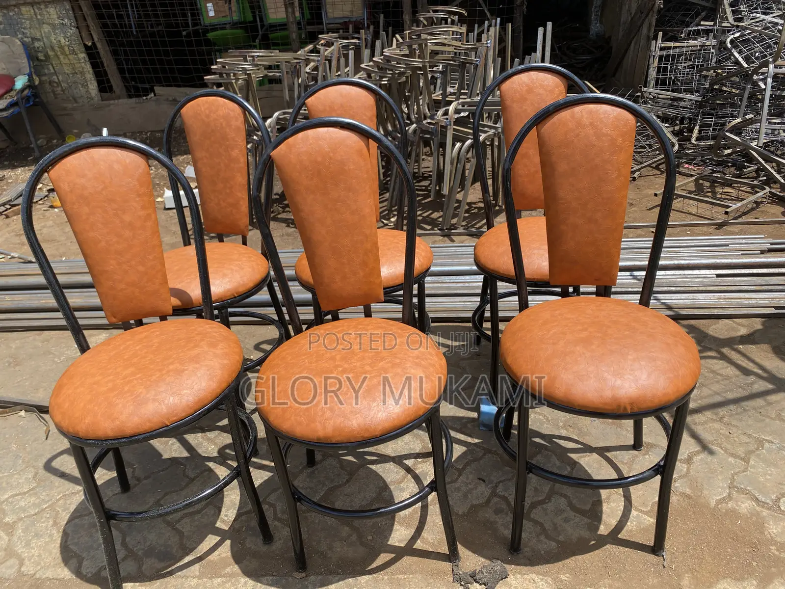 Brown Round Restaurant Chairs