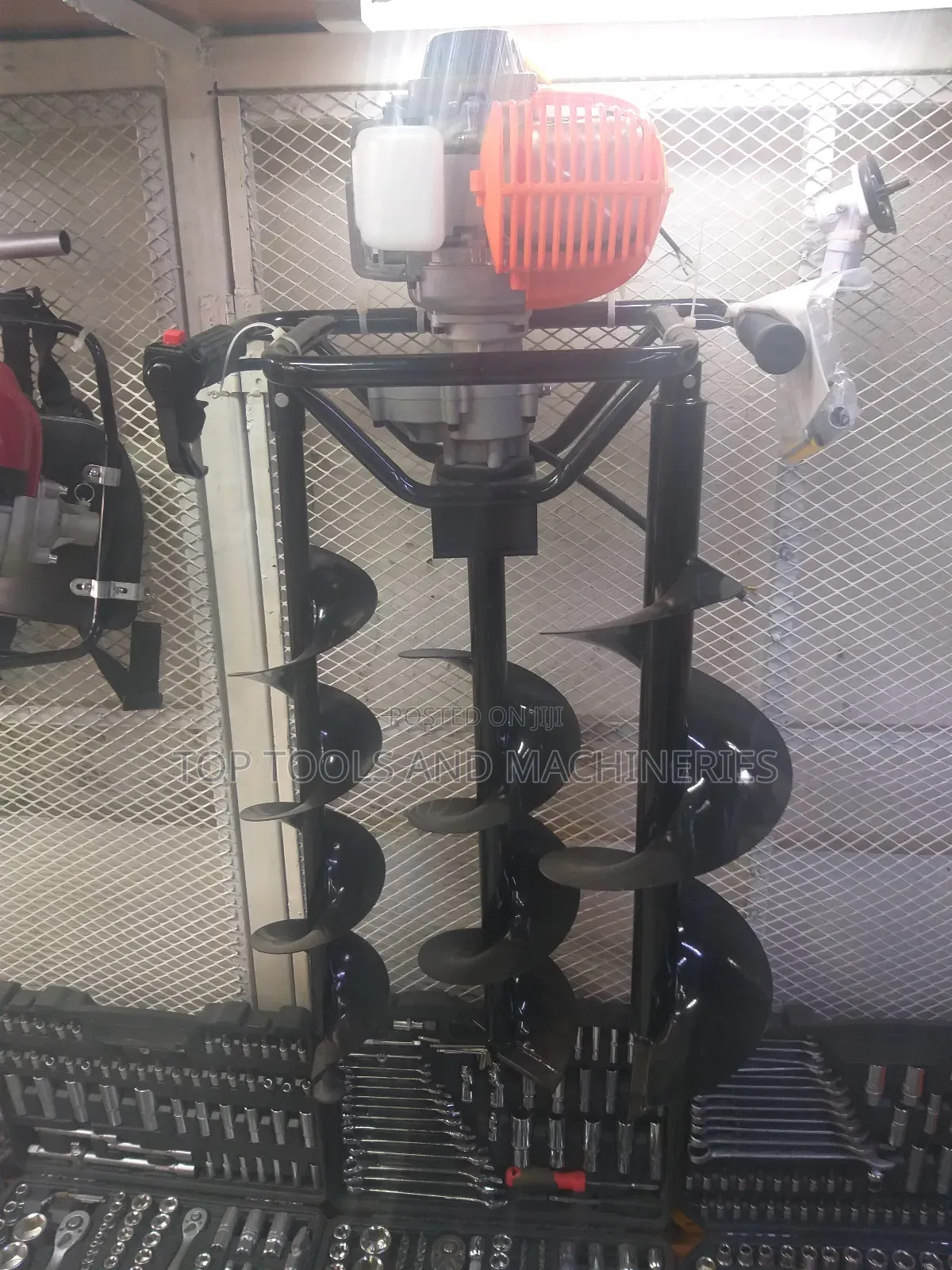 Quality 4 Stroke Petrol Earth Auger Machine With 3 Blades