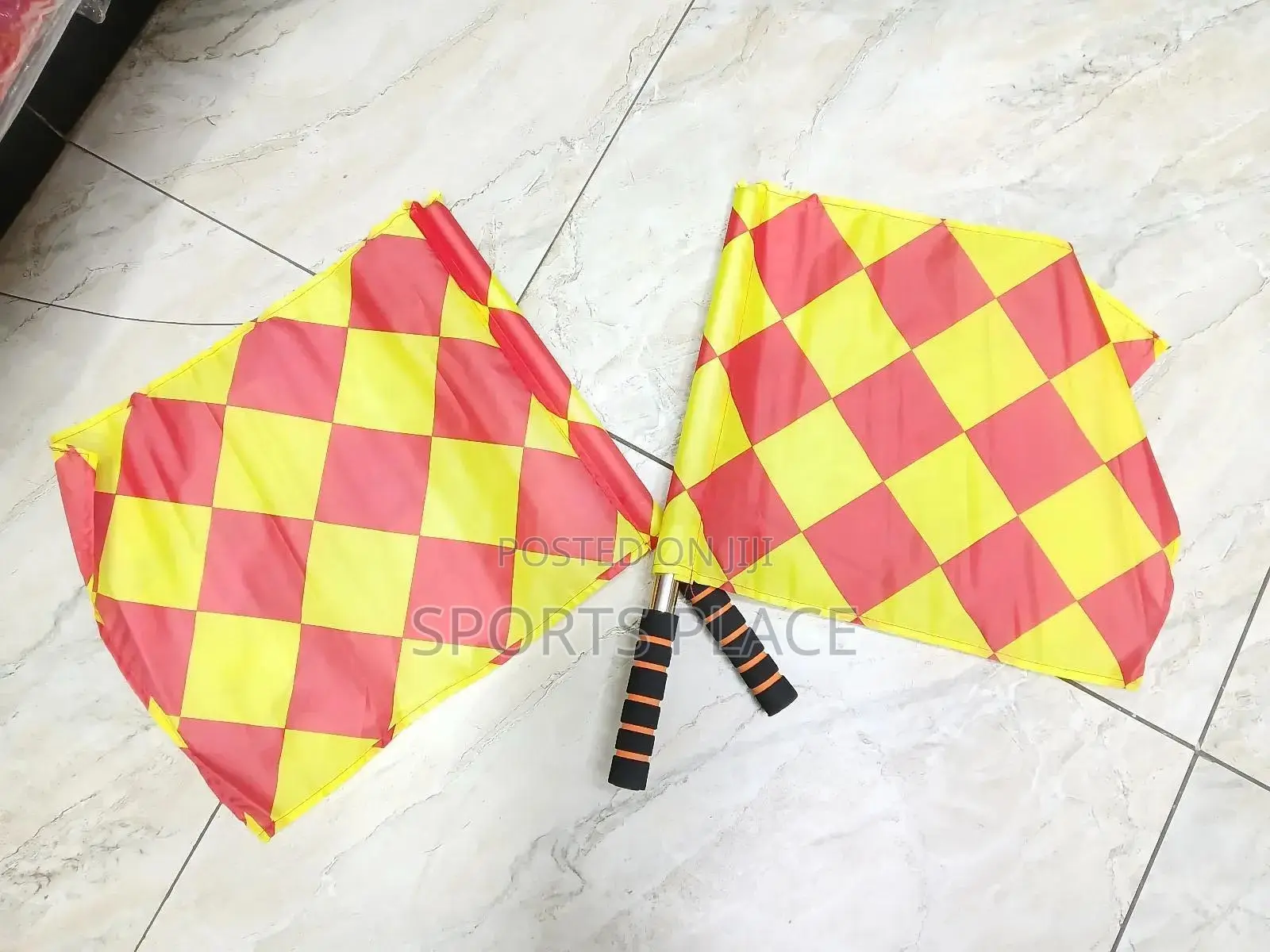 New Official Linesman Referee Flag - Pair