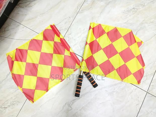 New Official Linesman Referee Flag - Pair